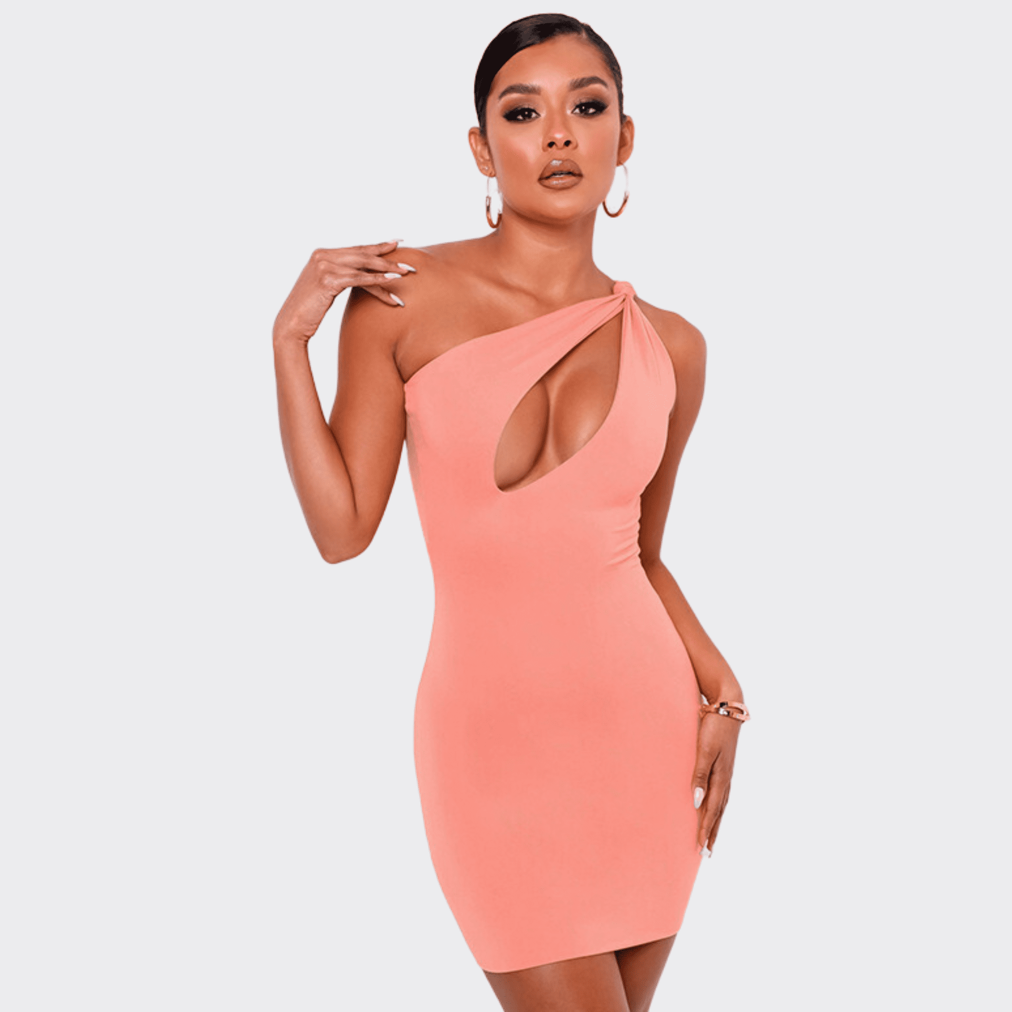 One-Shoulder Sleeveless Dress - Ell Soll