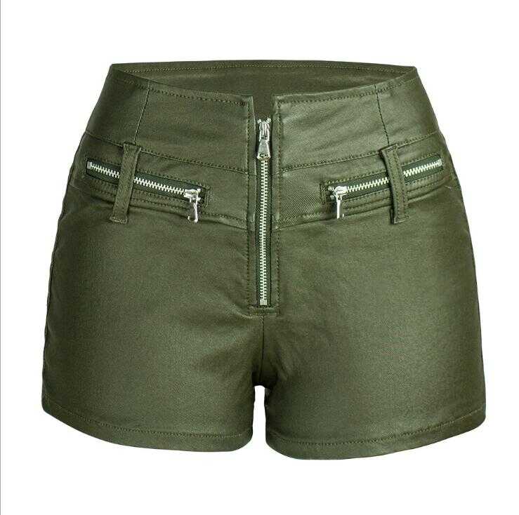 Hip-Lifting Motorcycle PU Shorts - Ell Soll