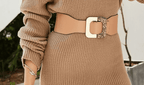 Long Pullover Knitted Sweater Dress - Ell Soll