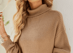 Long Pullover Knitted Sweater Dress - Ell Soll