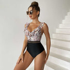 Leopard One-Piece Swimwear - Ell Soll Leopard One-Piece Swimwear king-planet.myshopify.com