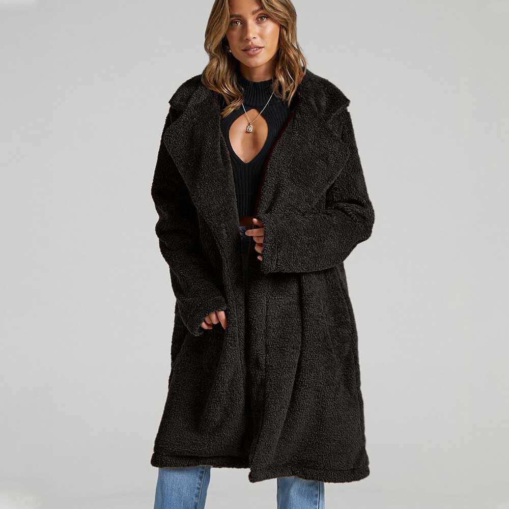 Long Warm Fur Coat - Ell Soll