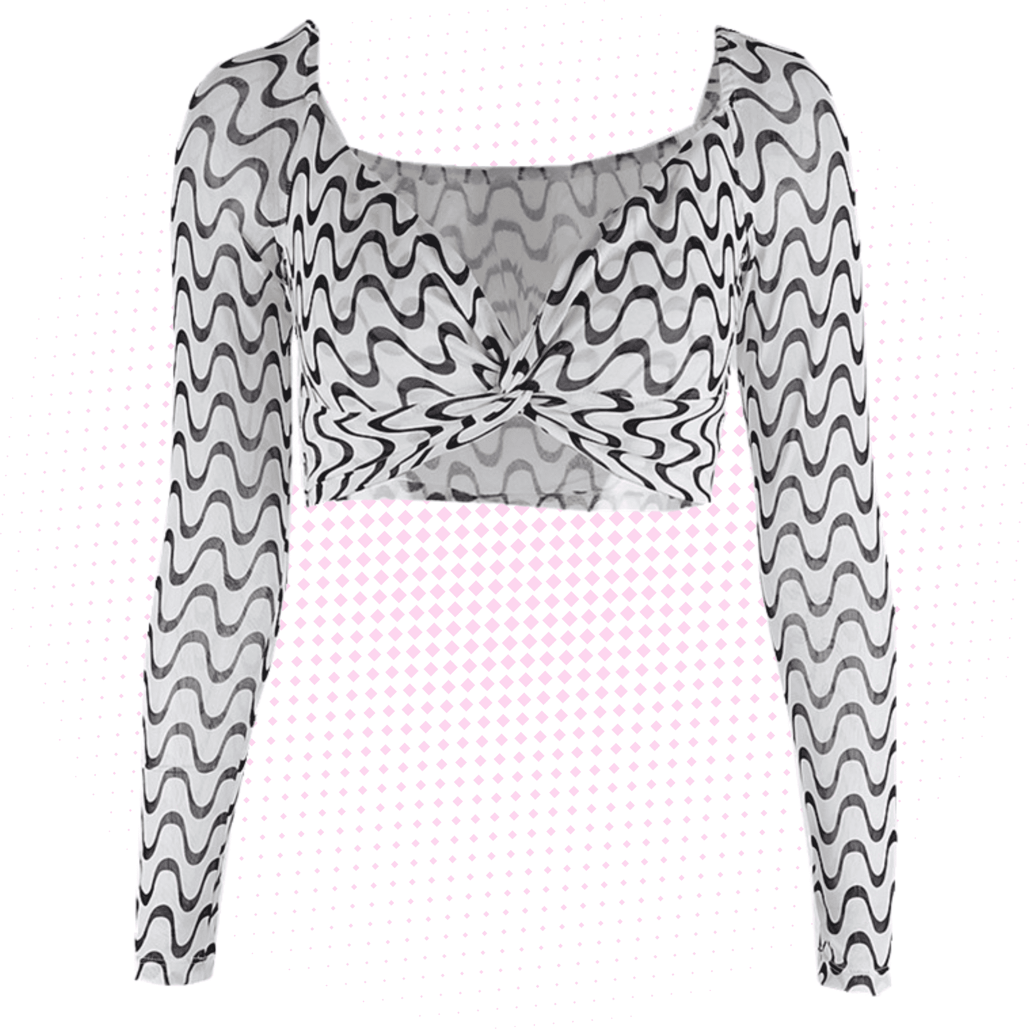 Stripe V-Neck Skinny T-Shirt - Ell Soll